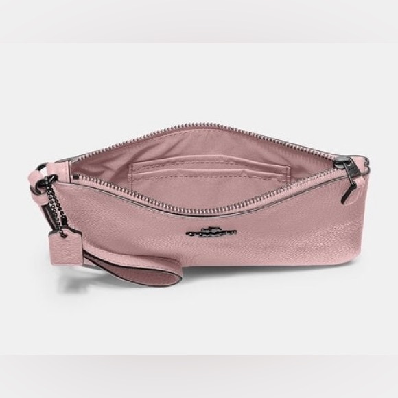 COACH Pebble Mauve Wristlet EUC - Picture 4 of 7